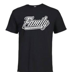 Black with White Family Tshirt