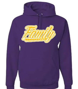 Purple & Yellow  Family Hoodie