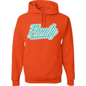 Orange Miami Vibe Family Hoodie